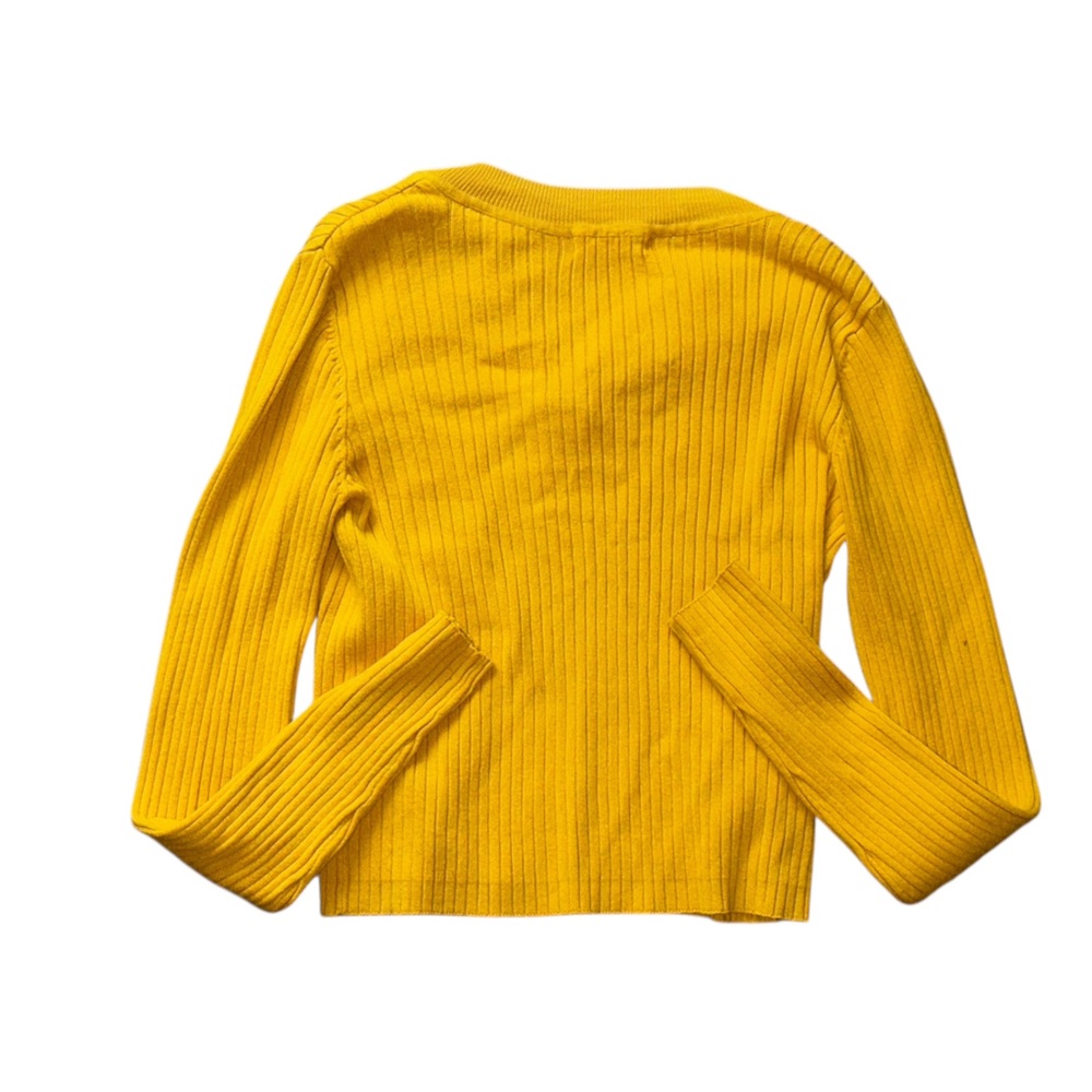 H&M Mustard Ribbed Knit Top - Picture 2 of 3